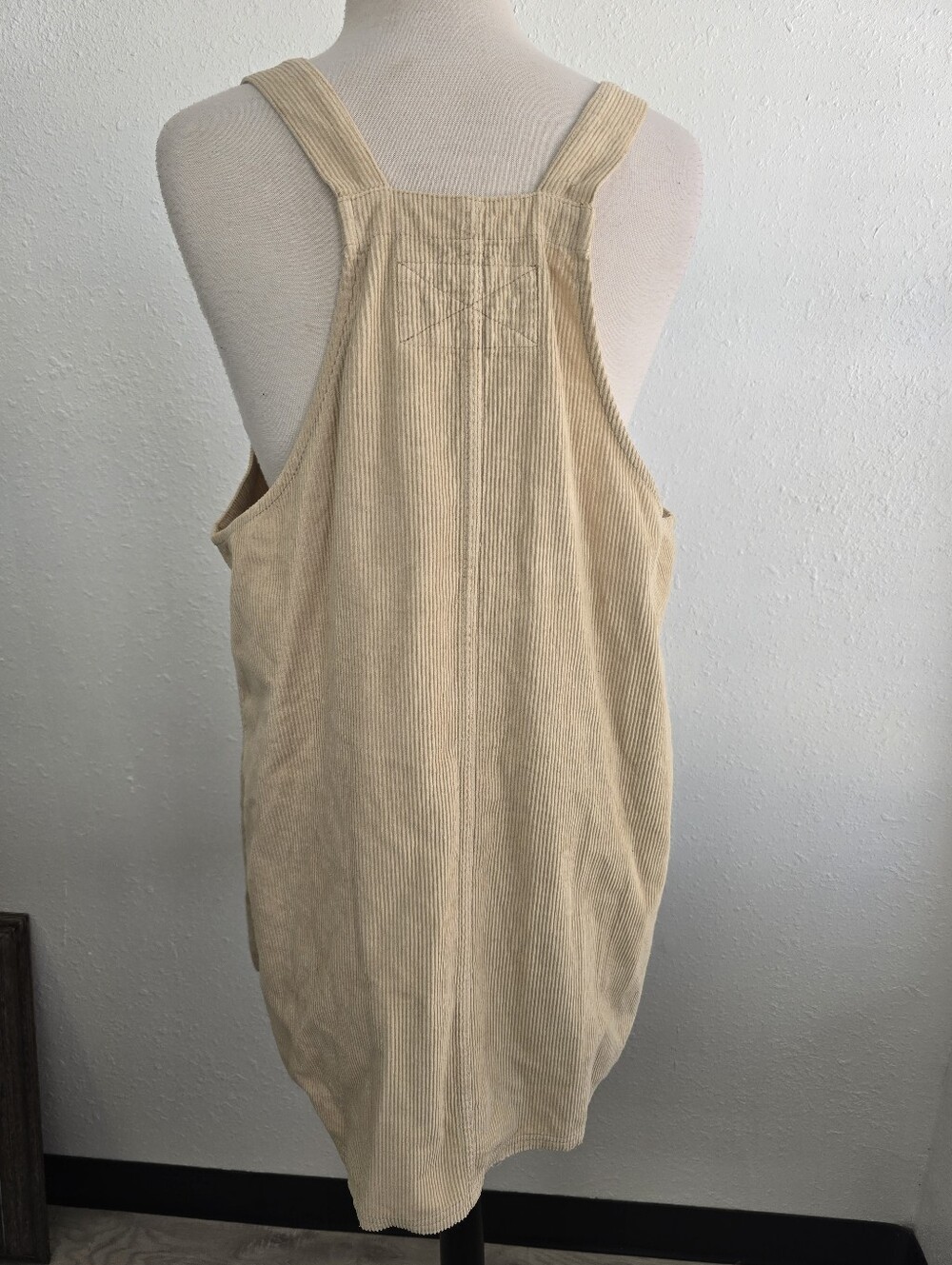 Free People We The Free Overall Smock Mini Dress Tan Size XL - Picture 9 of 11
